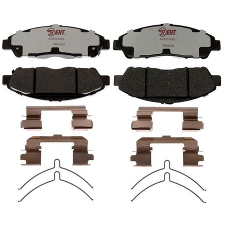 R/M Brakes BRAKE PADS OEM OE Replacement Hybrid Technology Includes Mounting Hardware EHT1896H